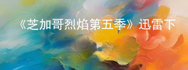 陳學珍發布《芝加哥烈焰第五季》迅雷下載/在線觀看-犯罪歷史-美劇天堂